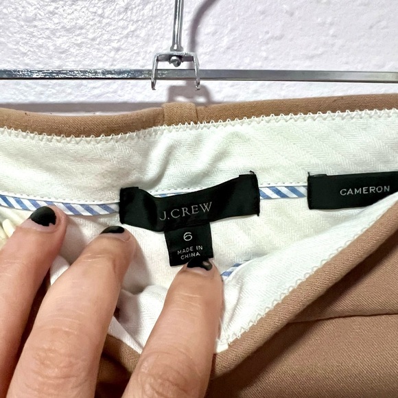 J.Crew cameron Tan Slim-fit full-length Trousers 6 - Picture 4 of 9